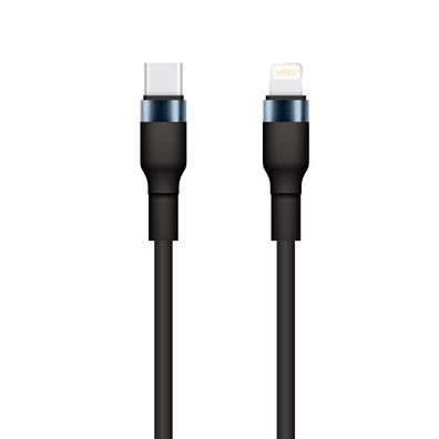 Setty Ladekabel USB-C auf iPhone KSC-L-131 1m 15W 3A Schwarz
