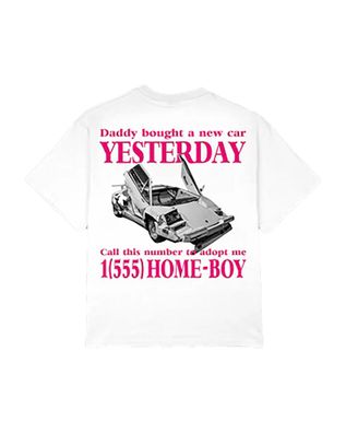 Homeboy T-Shirt Daddies Lambo white-11 - Größe: M