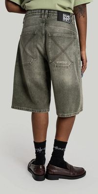 Homeboy Short X-Tra Dye Denim washed green-32 - Größe: 32