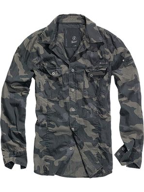 Brandit Hemd Shirt Slim MEN in Darkcamo