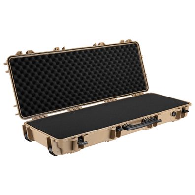 Wiltec Waffenkoffer 109,8x41,5x15,5cm Khaki Langwaffen Gewehrkoffer Koffer