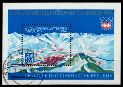 DDR BLOCK Kleinbogen Block 43 gestempelt X7385D2