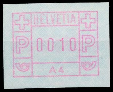 Schweiz Automatenmarken A1 Nr 1A4 postfrisch X67940E