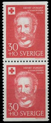 Schweden 1958 Nr 448Do Du postfrisch SENKR PAAR SDAB31E