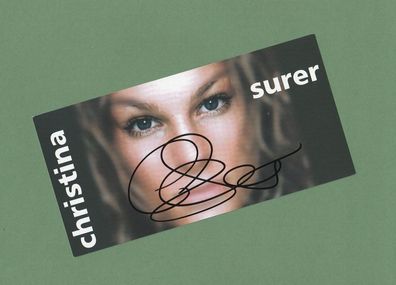 Christina Surer( Moderatorin und Model ) - persönlich signiert (2)