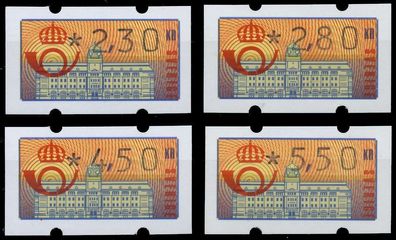 Schweden Automatenmarken Nr 2-02.30 - 2-05.50 ungebraucht SDB123E