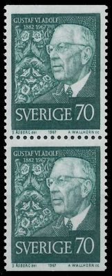 Schweden 1967 Nr 595Do Du postfrisch SENKR PAAR SDBF42E
