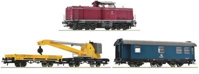Roco 5110004.1 Diesellok BR 211 mit Kranzug DB IV 3-tlg Spur H0