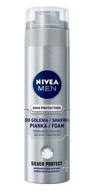 Nivea Men Silver Protect Rasierschaum, 200 ml