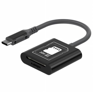 C77 USB C SD TF Kartenleser Kabel Adapter 2 in1 200MB/s für Smartphone PC Laptop