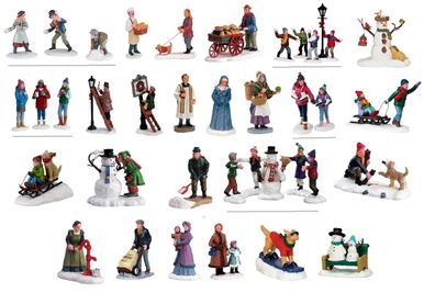Lemax - Figuren, Höhe ca. 4,5 - 11,0 cm, Weihnachtsdorf
