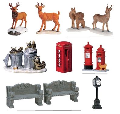 Lemax - Figuren und sonstiges Zubehör, Höhe 3,5 - 11,0 cm, Weihnachtsdorf
