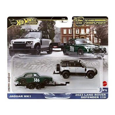 Jaguar MK1 + 2023 Land Rover Defender 110 - Hot Wheels Team Transport 1:64 ?