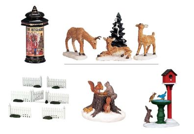 Lemax - Figuren und sonstiges Zubehör, Höhe 3,5 - 8,5 cm, Weihnachtsdorf