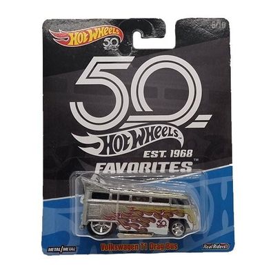 50 Favorites Volkswagen T1 Drag - Hot Wheels Real Riders Entertainment 1:64