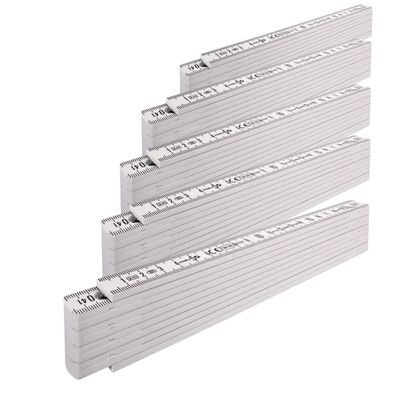 5x Stabila Gliedermaßstab 2 m Kunststoff Type 1107 im Set