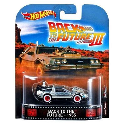 Hot Wheels ZURÜCK IN DIE Zukunft III DeLorean 1955 Time Machine ?