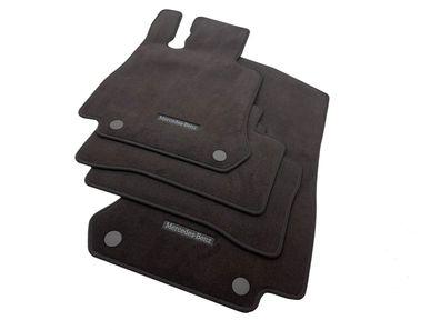 Original Fußmatten Mercedes Benz GLC Velours C253 X253 Espressobraun Teppich OEM
