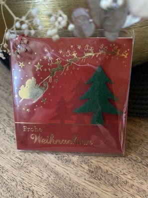 Geschenkanhänger - Tanne * Frohe Weihnachten