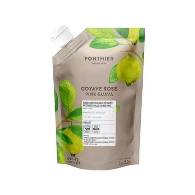 Ponthier Guave Fruchtpüree 3x 1kg Premium Guavenpüree 90 % Frucht aus Madagaskar