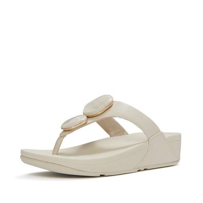 FitFlop Damen Sandalen Lulu Marbled-Stone Toe-Post Sandals A4T