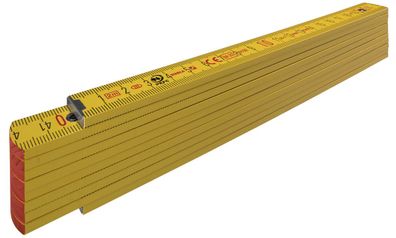 Stabila Gliedermaßstab 2 m Holz Type 707 Gelb