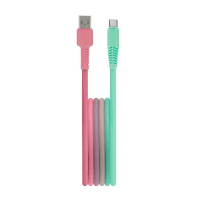 Setty Ladekabel USB-A auf USB-C KGA-C-1.5320 1,5m 15W 3A Rosa-Blau