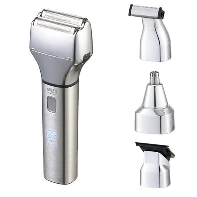 Adler AD 2950 4-in-1 Herren-Pflegeset, 1200mAh mit 2 Geschwindigkeitsstufen