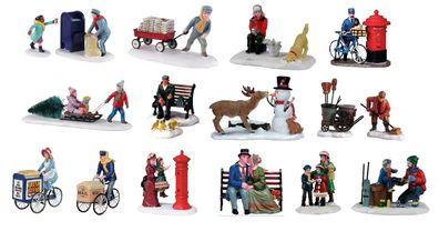 Lemax - Figuren, Höhe ca. 5,0 - 7,5 cm, Weihnachtsdorf