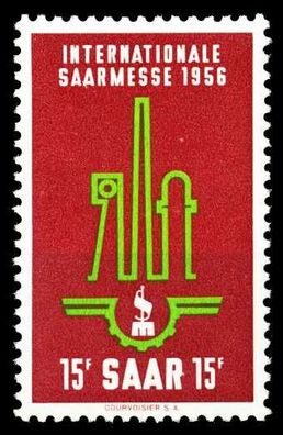 Saarland 1956 Nr 368 postfrisch X432B26