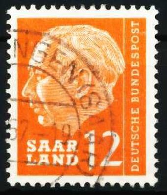 SAAR OPD 1957 Nr 387 gestempelt X5F69E6
