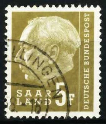 SAAR OPD 1957 Nr 411 gestempelt X5FA2EE