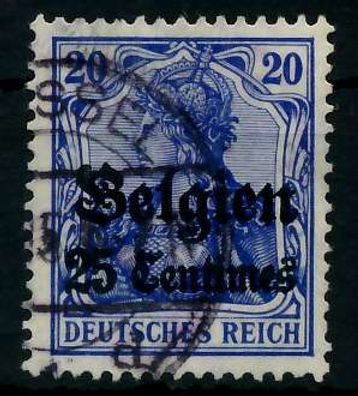 BES 1WK LP Belgien Nr 4I gestempelt X77B2A6