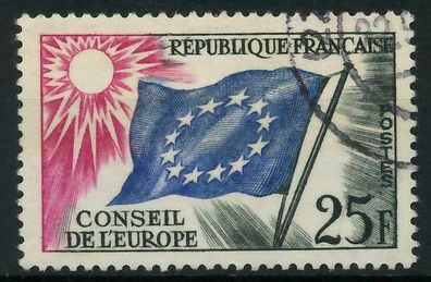 Frankreich Dienstmarken Europarat Nr 4 gestempelt X05F84E