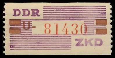 DDR DIENST Wertstreifen Nr VI-U postfrisch X1CDBAA