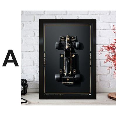Poster Formel 1 Rennfahrer Legenden Rennwagen · Deko Print ohne Rahmen