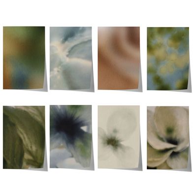 Abstrakte Botanische Aquarell Poster · Geschenkidee · Organische Naturformen