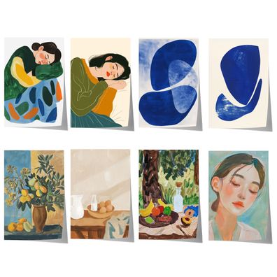 Moderne Kunst Poster · Geschenkidee · Minimalistische Porträts und Abstrakte