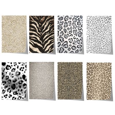 Tiermuster Poster · Geschenkidee · Monochrome und Braune Tierfell Muster Leop