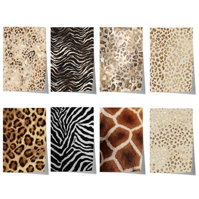 Tiermuster Poster · Geschenkidee · Elegante Goldene Tierfell Muster Zebra un