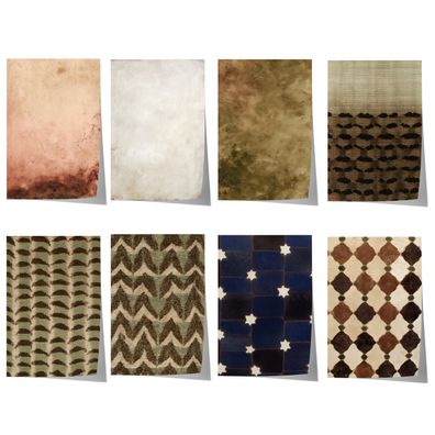 Textur Poster · Geschenkidee · Vintage Texturen Geometrische Muster Erdtöne