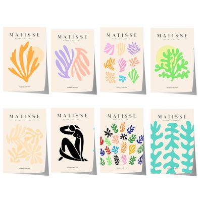 Matisse Poster · Geschenkidee · Abstrakte Scherenschnitte Organische Formen B