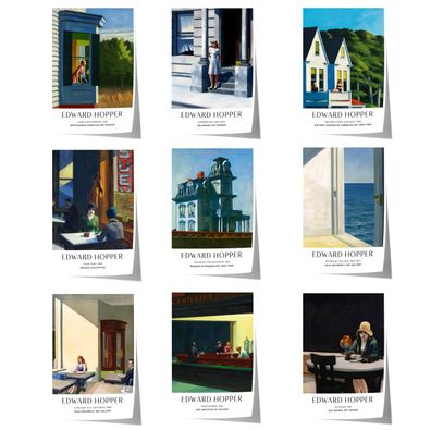 Kunst Poster · Geschenkidee · Edward Hopper Amerikanischer Realismus Architek