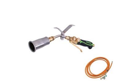 Aufschweißbrenner 45 + 5 m Schlauch + 4 bar Regler Original GRÜN Propan-Brenner