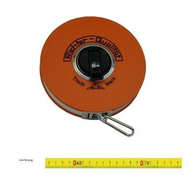 Richter Glasfaserbandmaß 16mm breit 272P Platalkapsel Maßband Bandmaß