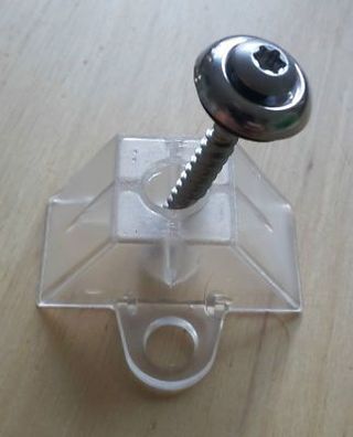 100 Abstandhalter für Trapez 70/18 und 100 Spenglerschrauben 4,5x45 V2A Torx