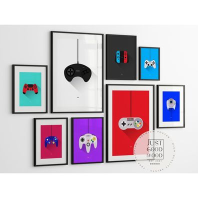 Gaming Poster · Gaming Wandkunst · Gaming Raum Deko · Gamer Geschenk · Videos