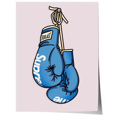 Boxhandschuhe Poster · Geschenkidee · Box Artwork · Streetwear Boxing Design