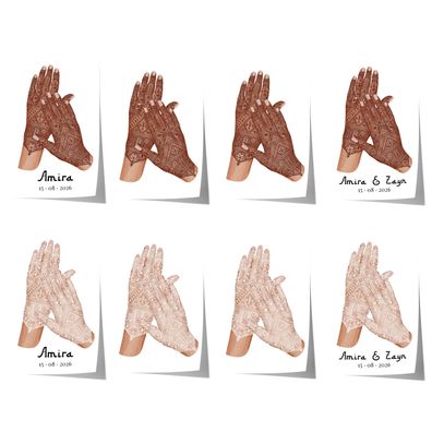 Hände Paar Hochzeit Poster · Geschenkidee · Personalisierte Namen Datum · Lie