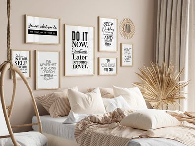 Poster Motivation Zitate · Wandbilder Wohnzimmer & Schlafzimmer · Deko Print